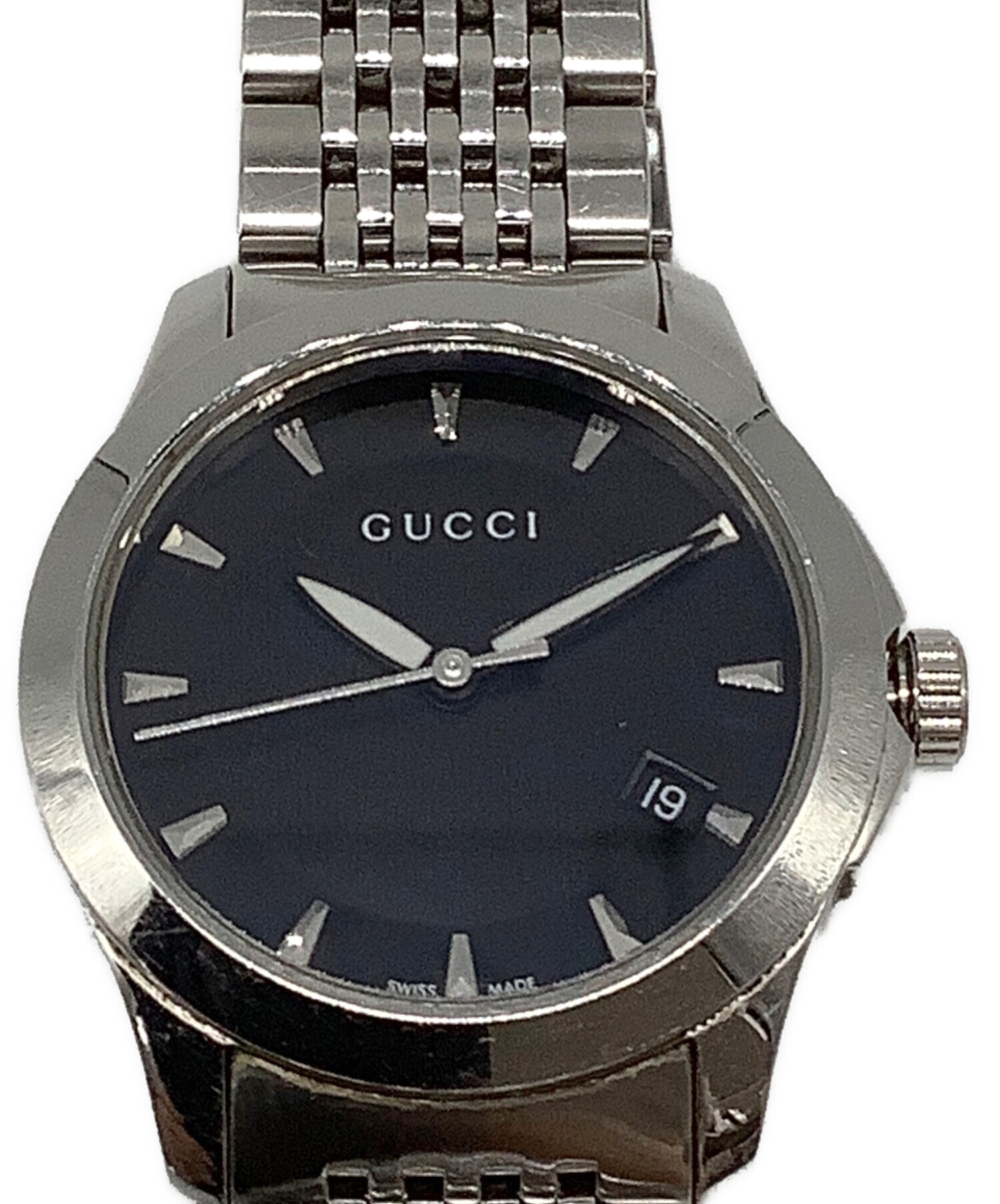 中古・古着通販】GUCCI (グッチ) 腕時計 ブラック｜ブランド・古着通販 