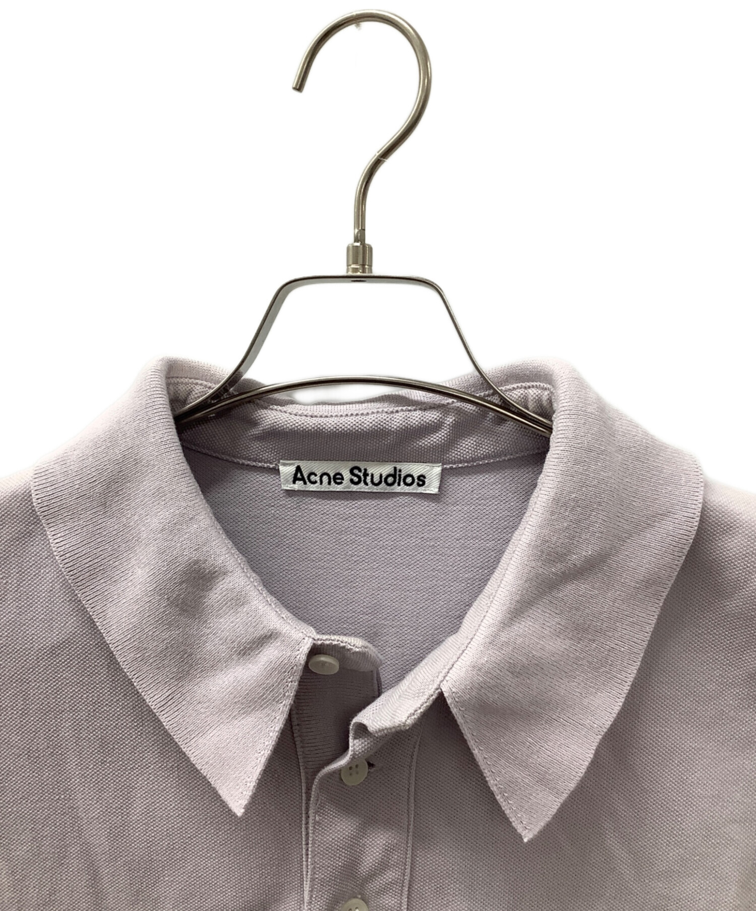 Acne Studios 長袖ポロシャツ グレー 中古・古着通販】Acne studios (アクネ ストゥディオス) ポロシャツ