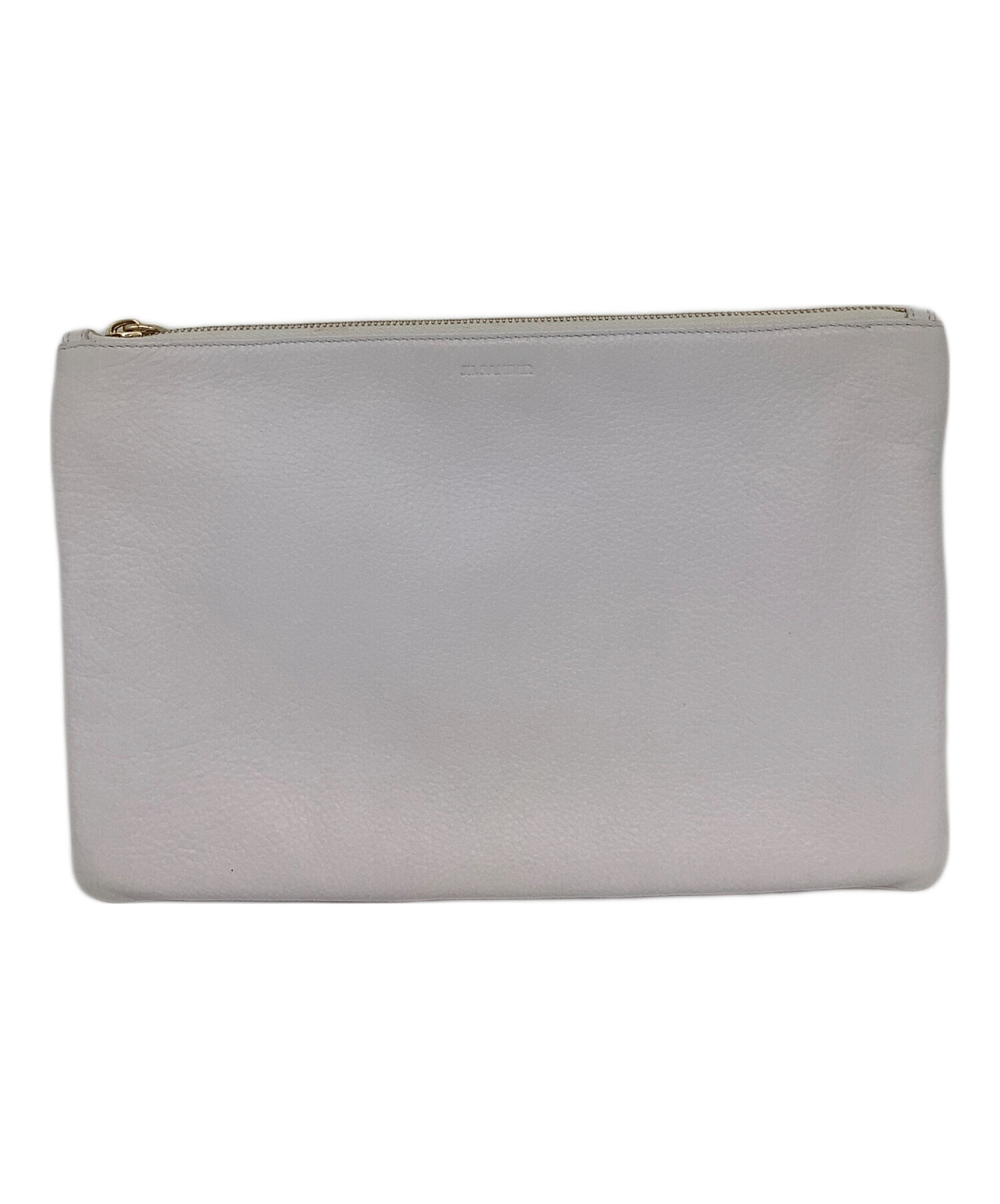 Jil Sander（ジル・サンダー）のホワイトクラッチバッグ /エッグシェル 中古・古着通販】JIL SANDER (ジルサンダー) クラッチバッグ ホワイト