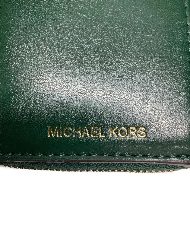 マイケルコース　三つ折り財布　ジュエルグリーン MICHAEL KORS - マイケルコース 三つ折り財布 ジュエルグリーンの通販