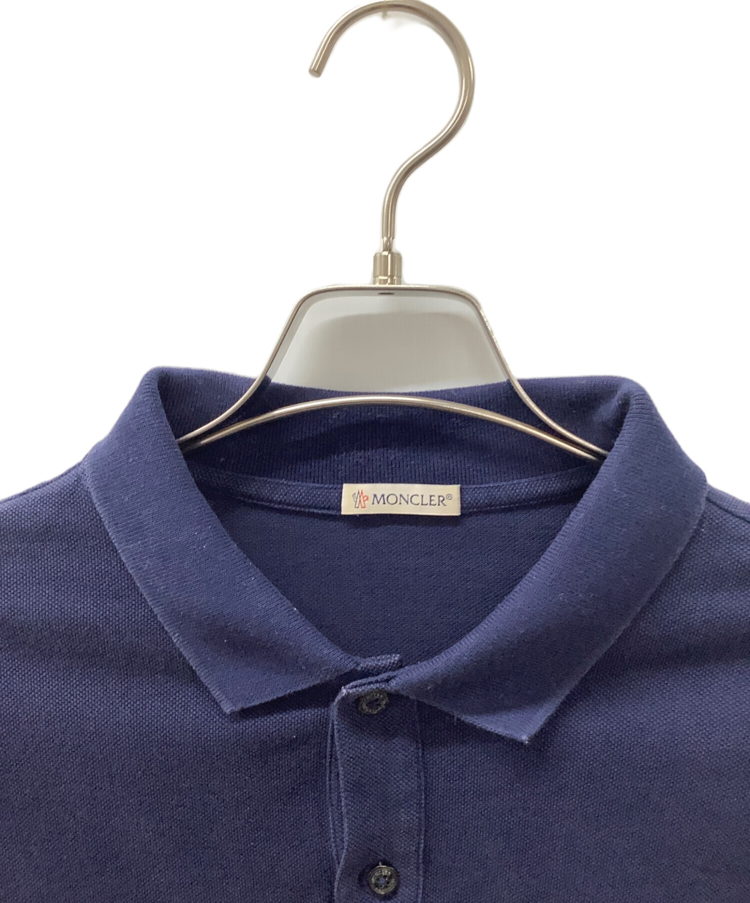 専用　モンクレール　ポロシャツ　ネイビー　XL 中古・古着通販】MONCLER (モンクレール) ポロシャツ ネイビー サイズ