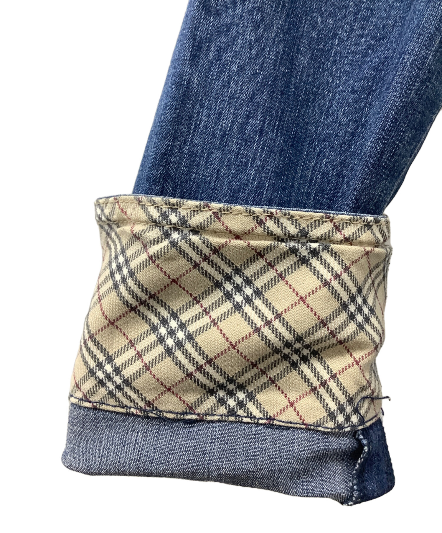 中古・古着通販】BURBERRY (バーバリー) 長袖ワンピース ブルー サイズ