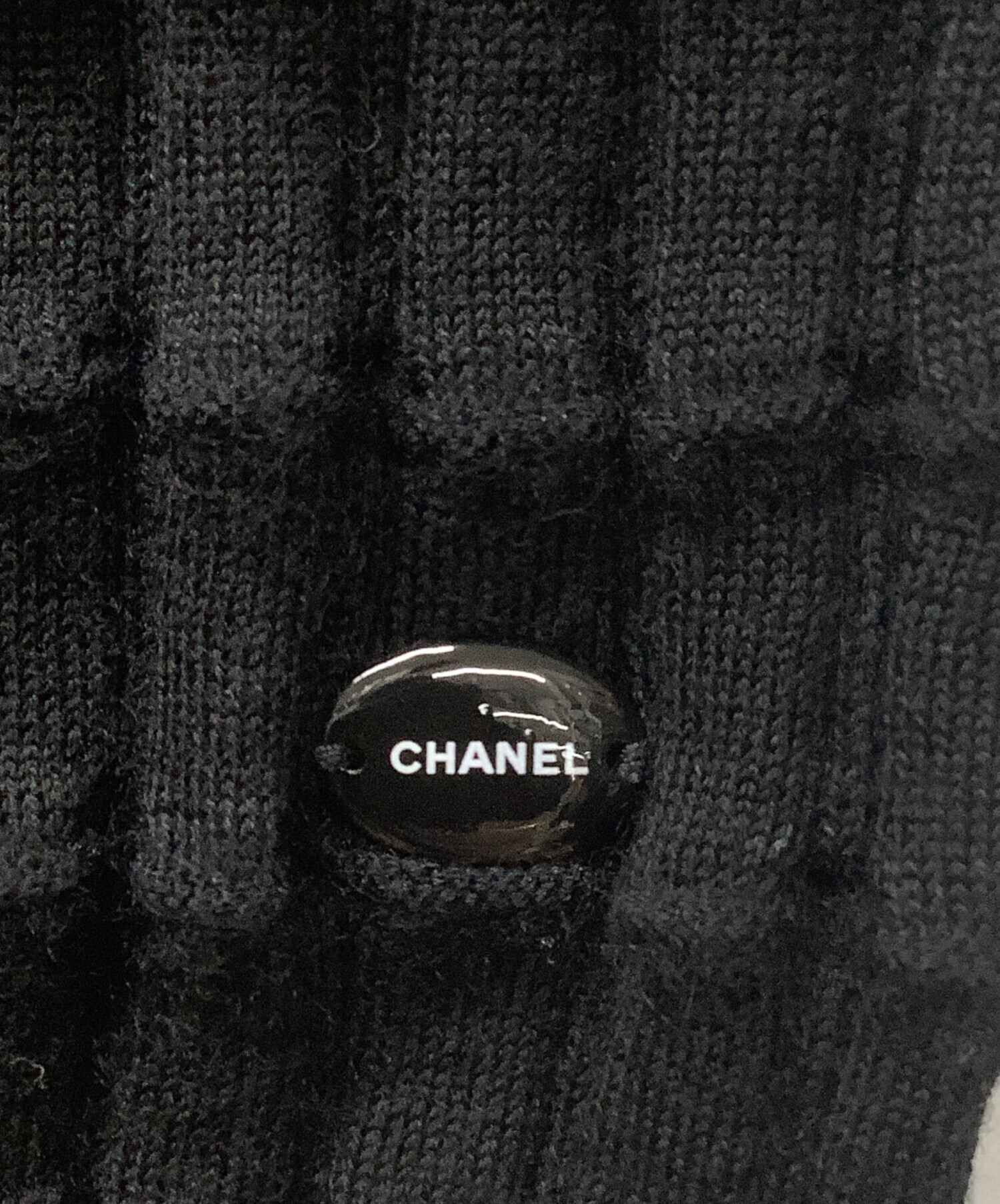 中古・古着通販】CHANEL (シャネル) ノースリーブニット ブラック