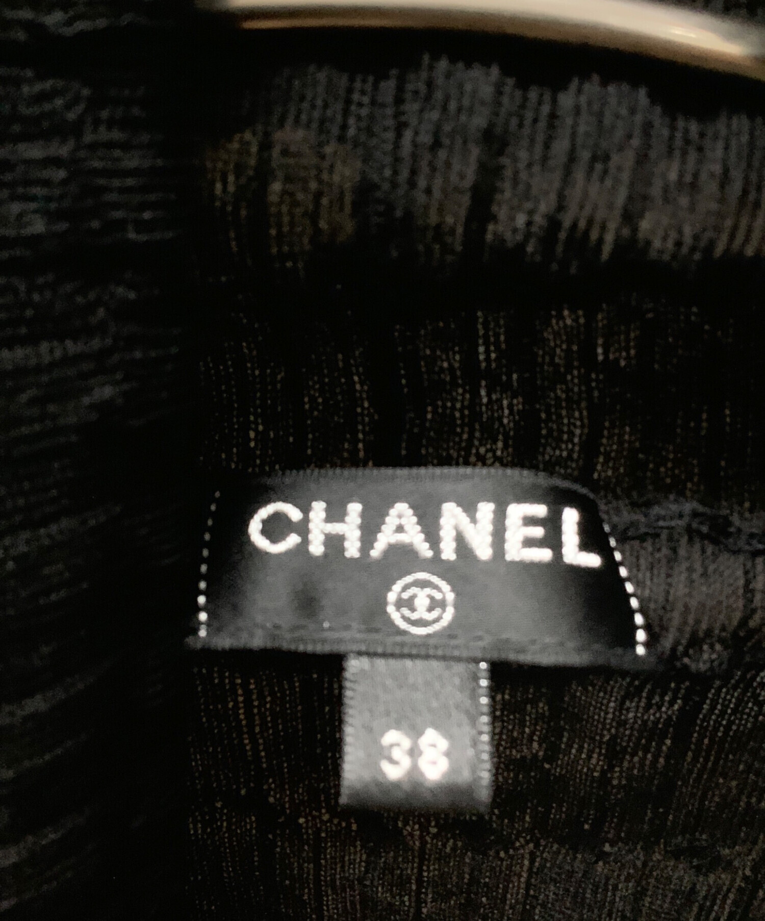 ク*ラ様 シャネル　CHANEL 薄手セーター　黒　ブラック CHANEL（シャネル）ニット・セーター 黒 サイズ:36(XS位) レディース