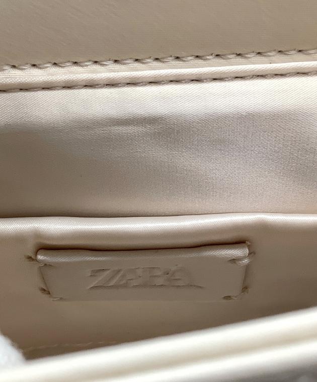 中古・古着通販】ZARA (ザラ) サテン風フェイクパールバッグ