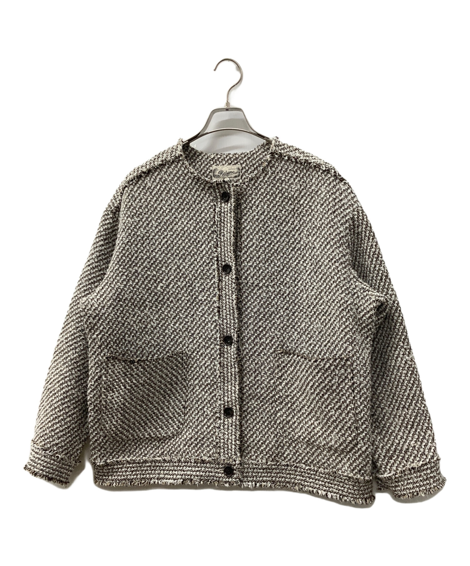 ジャーナルスタンダードレリューム コットンツイードジャケット オーバーサイズ 中古・古着通販】JOURNAL STANDARD relume (ジャーナルスタンダード