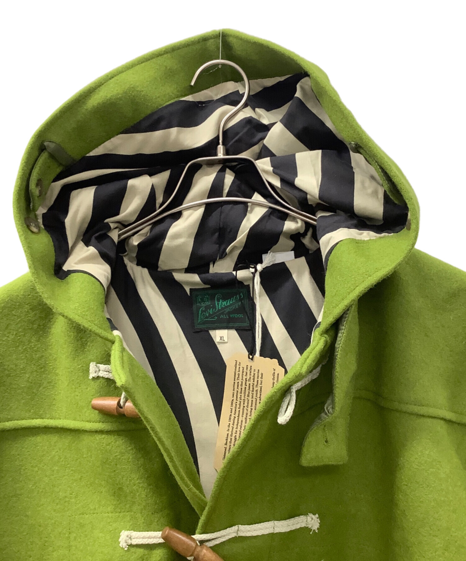 Levi's　リーバイス　ダッフルコート　55,000円値札タグ有　グリーン　M Levi's リーバイス ダッフルコート 55,000円値札タグ有 グリーン