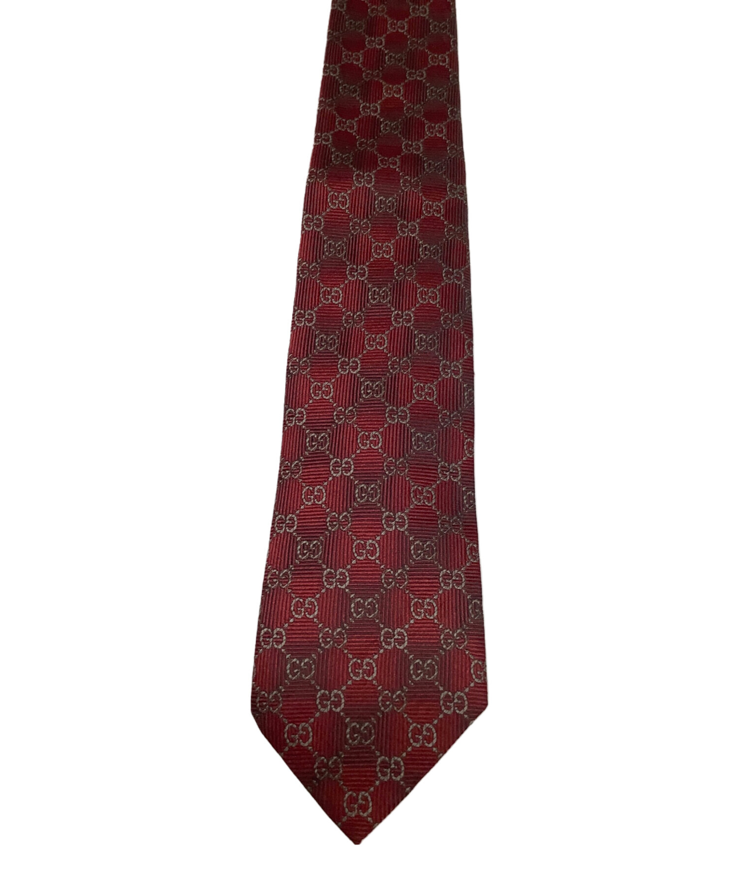 中古・古着通販】GUCCI (グッチ) GG シルクネクタイ ボルドー