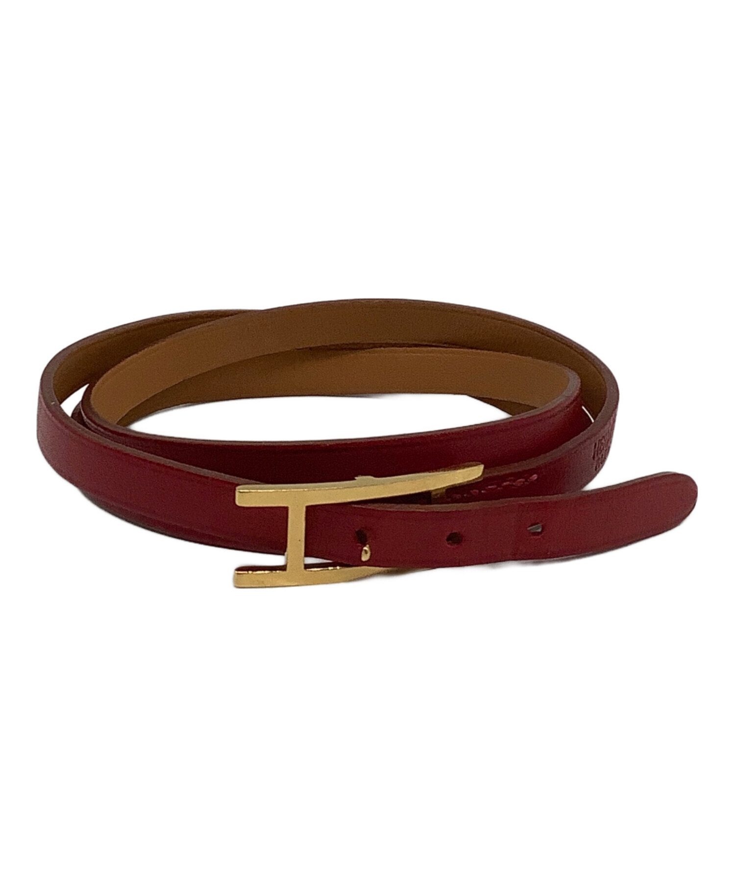 中古・古着通販】HERMES (エルメス) ビーアピドゥブルトゥール レッド 