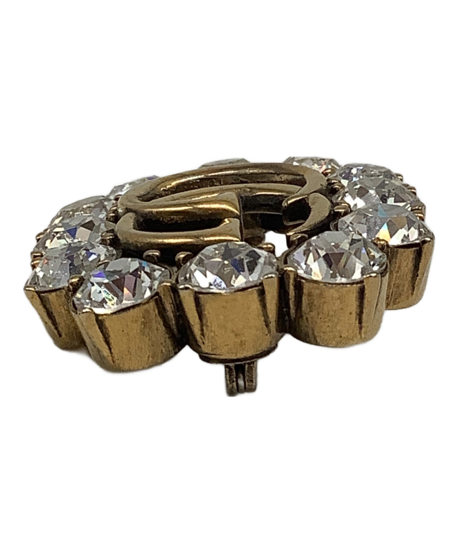 中古・古着通販】GUCCI (グッチ) GGマーモントクリスタルブローチ