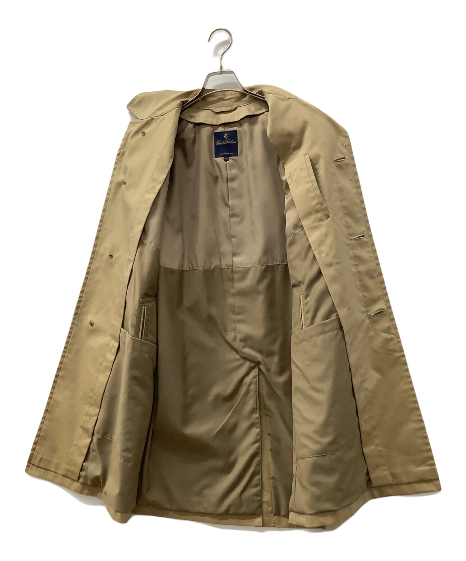ブルックスブラザーズ コート ベージュ 38S 中古・古着通販】BROOKS BROTHERS (ブルックスブラザーズ) ライナー付
