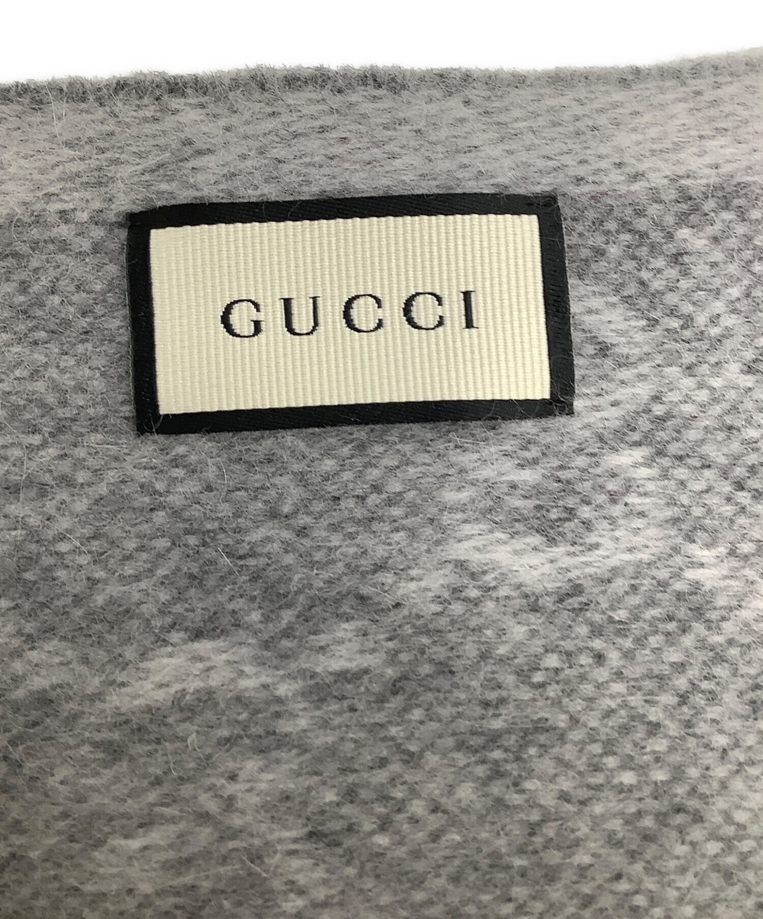 GUCCI グッチ マフラー  グレー 【古着】【中古】【送料無料】 中古・古着通販】GUCCI (グッチ) マフラー グレー｜ブランド・古着通販