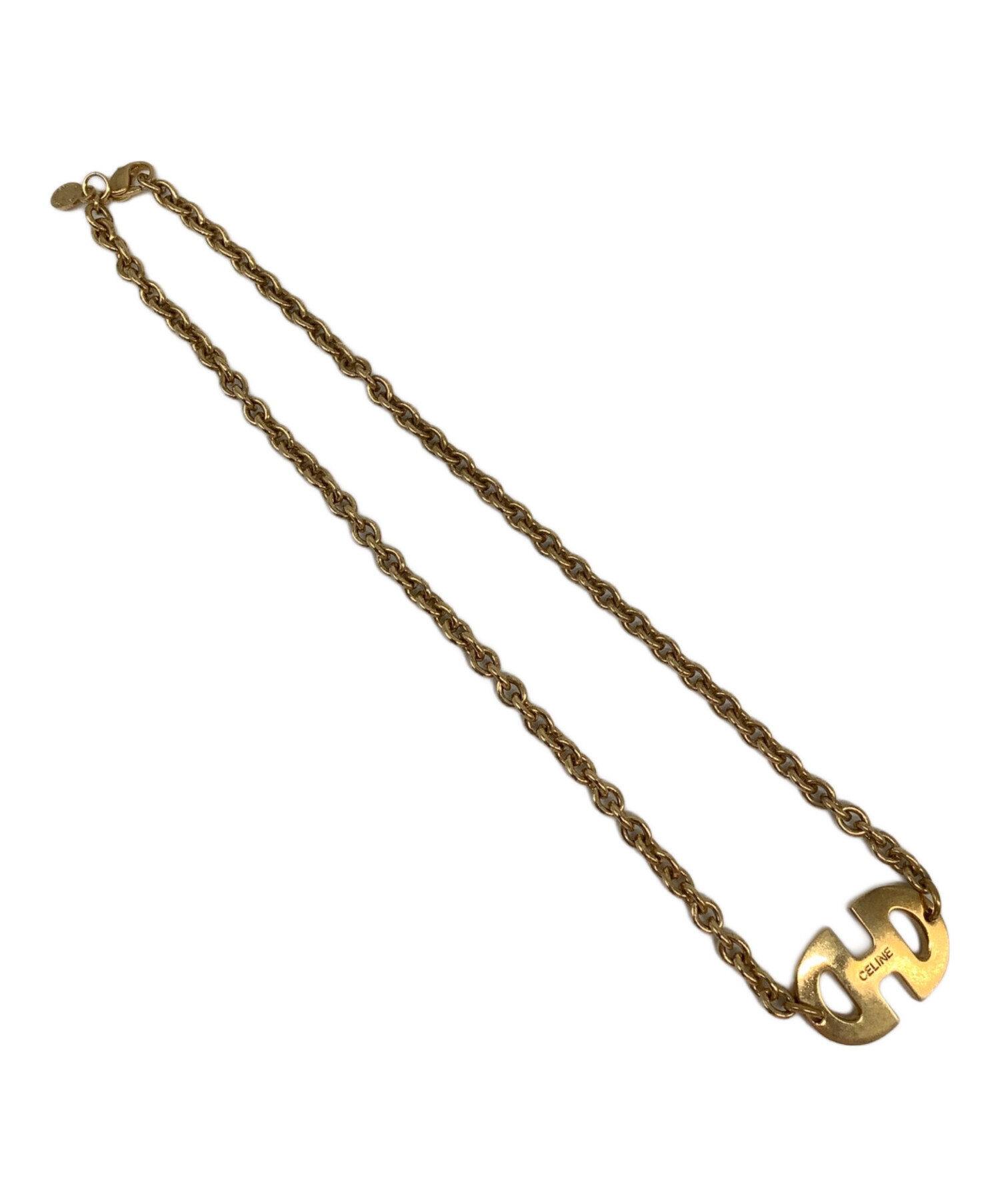 中古・古着通販】CELINE (セリーヌ) ホースビットネックレス ゴールド