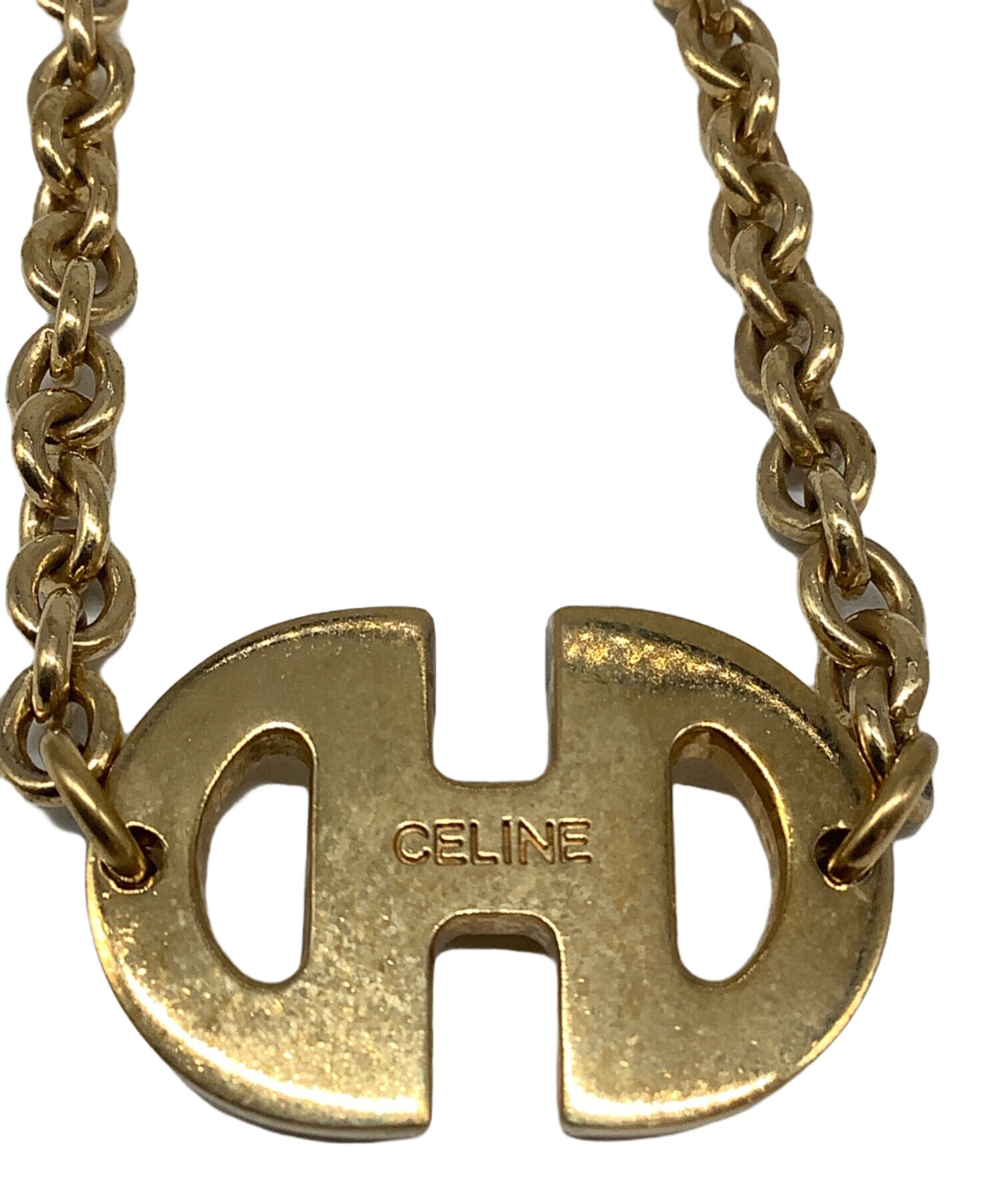 中古・古着通販】CELINE (セリーヌ) ホースビットネックレス ゴールド
