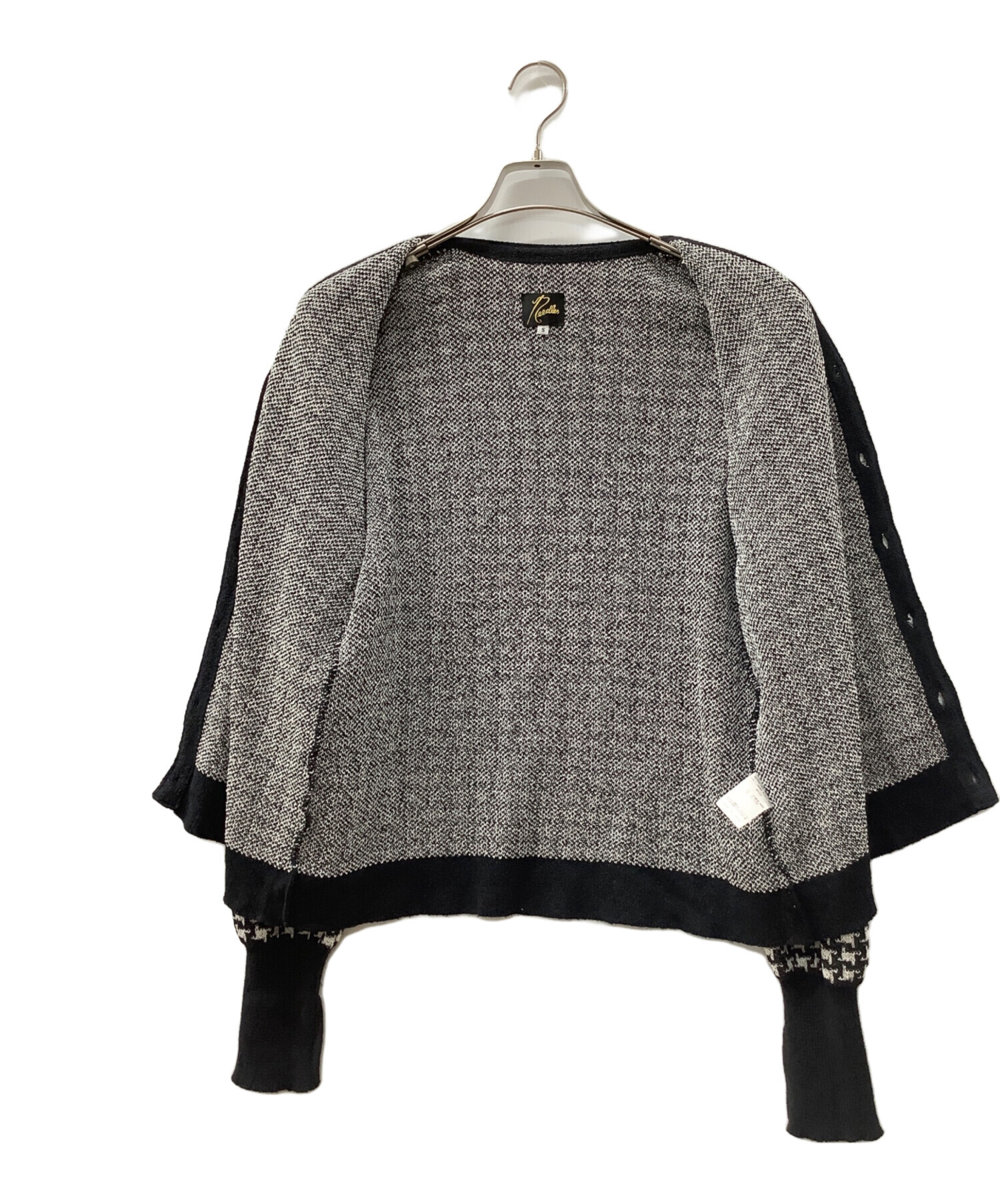 Needles ニードルズ Vneck Cardigan-Houndstooth NEEDLES [ニードルズ] V Neck Cardigan - Houndstooth [Black]