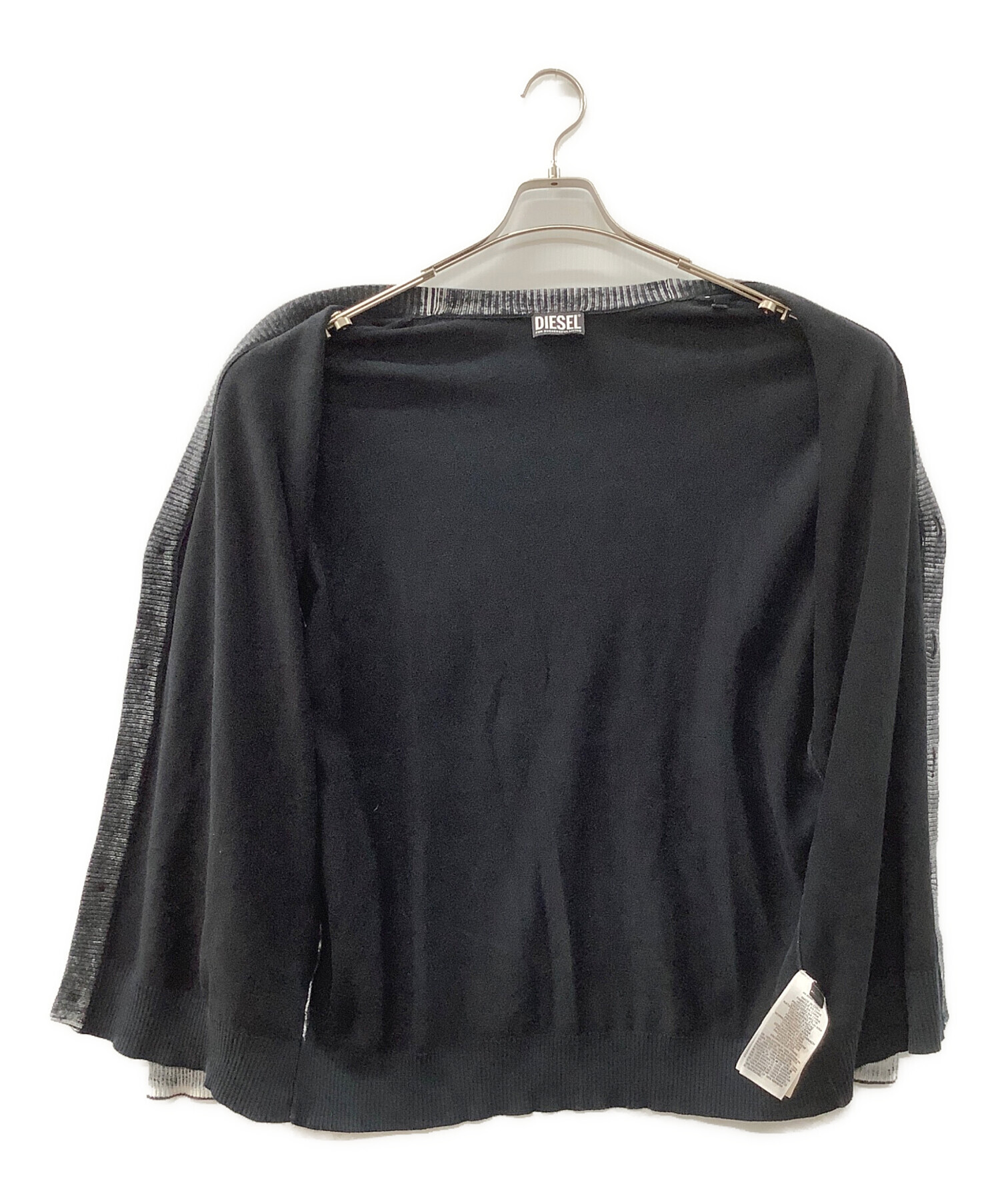 中古・古着通販】DIESEL (ディーゼル) K-LARENCE CARDIGAN ブラック 