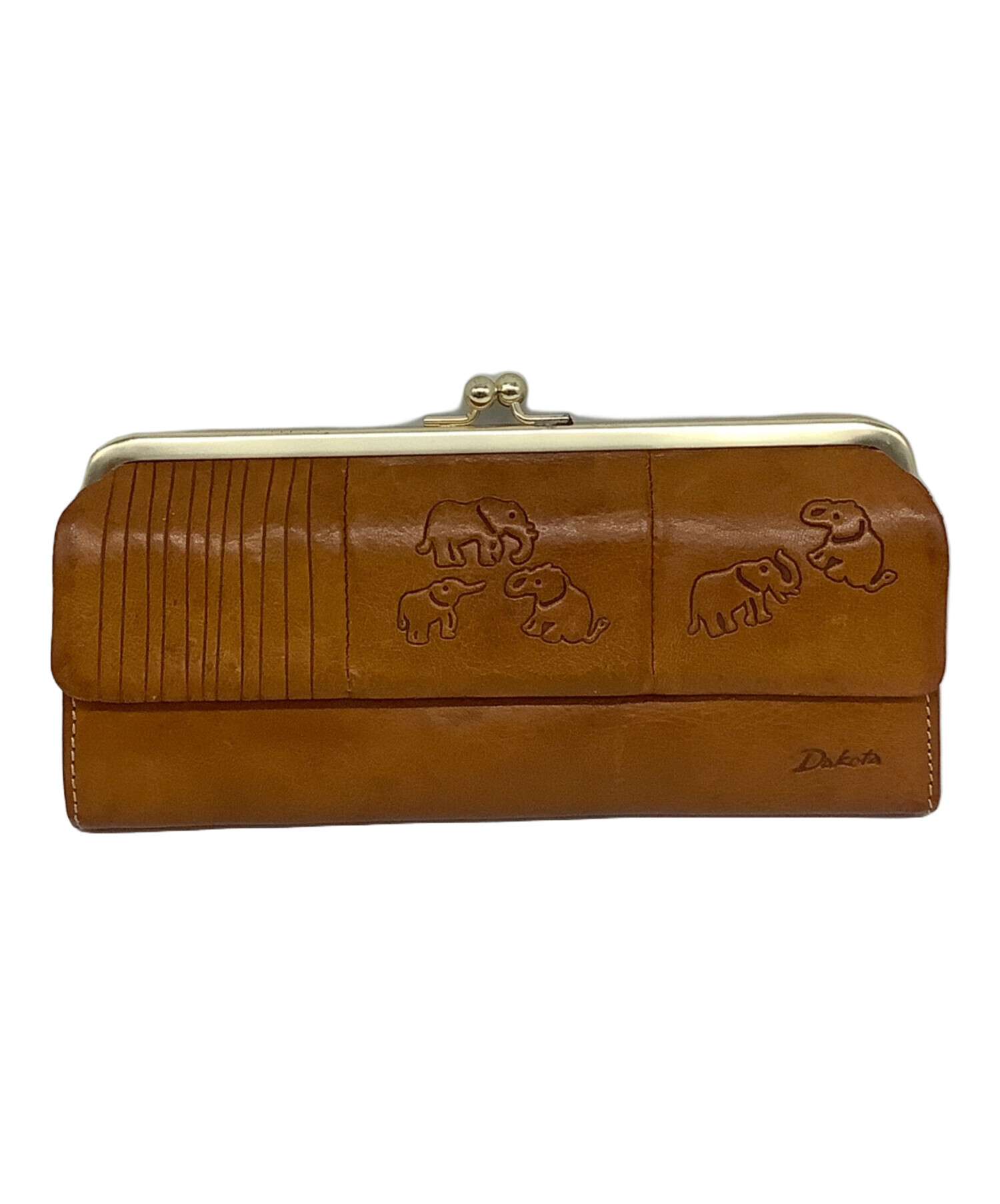 Dakota ダコタ/二つ折り長財布/ライトブラウン/レザー/Aランク/63【中古】 中古・古着通販】DAKOTA (ダコタ) 長財布 ブラウン｜ブランド・古着