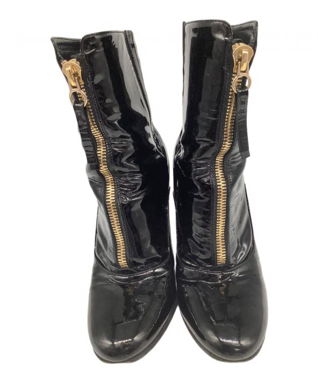 中古・古着通販】VALENTINO (ヴァレンティノ) ショートブーツ ブラック