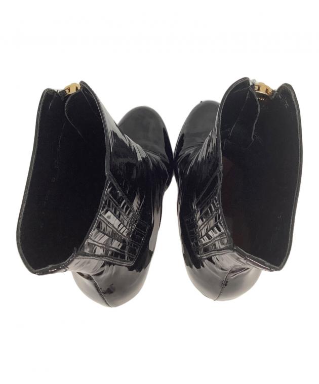 中古・古着通販】VALENTINO (ヴァレンティノ) ショートブーツ ブラック