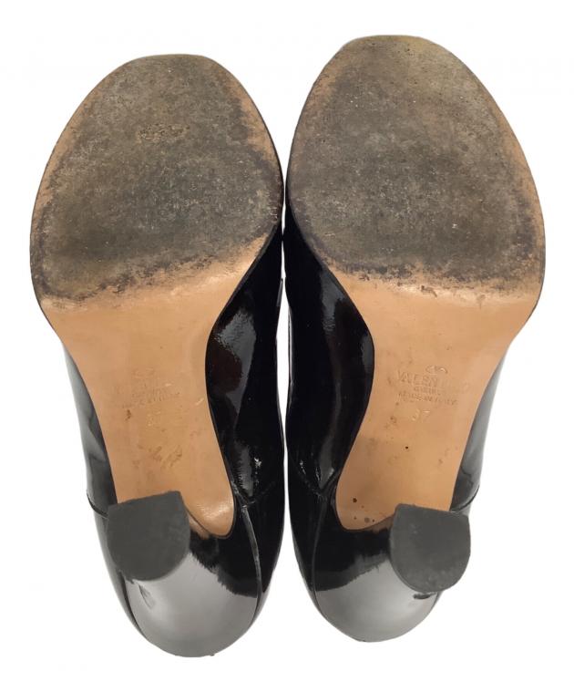 中古・古着通販】VALENTINO (ヴァレンティノ) ショートブーツ ブラック