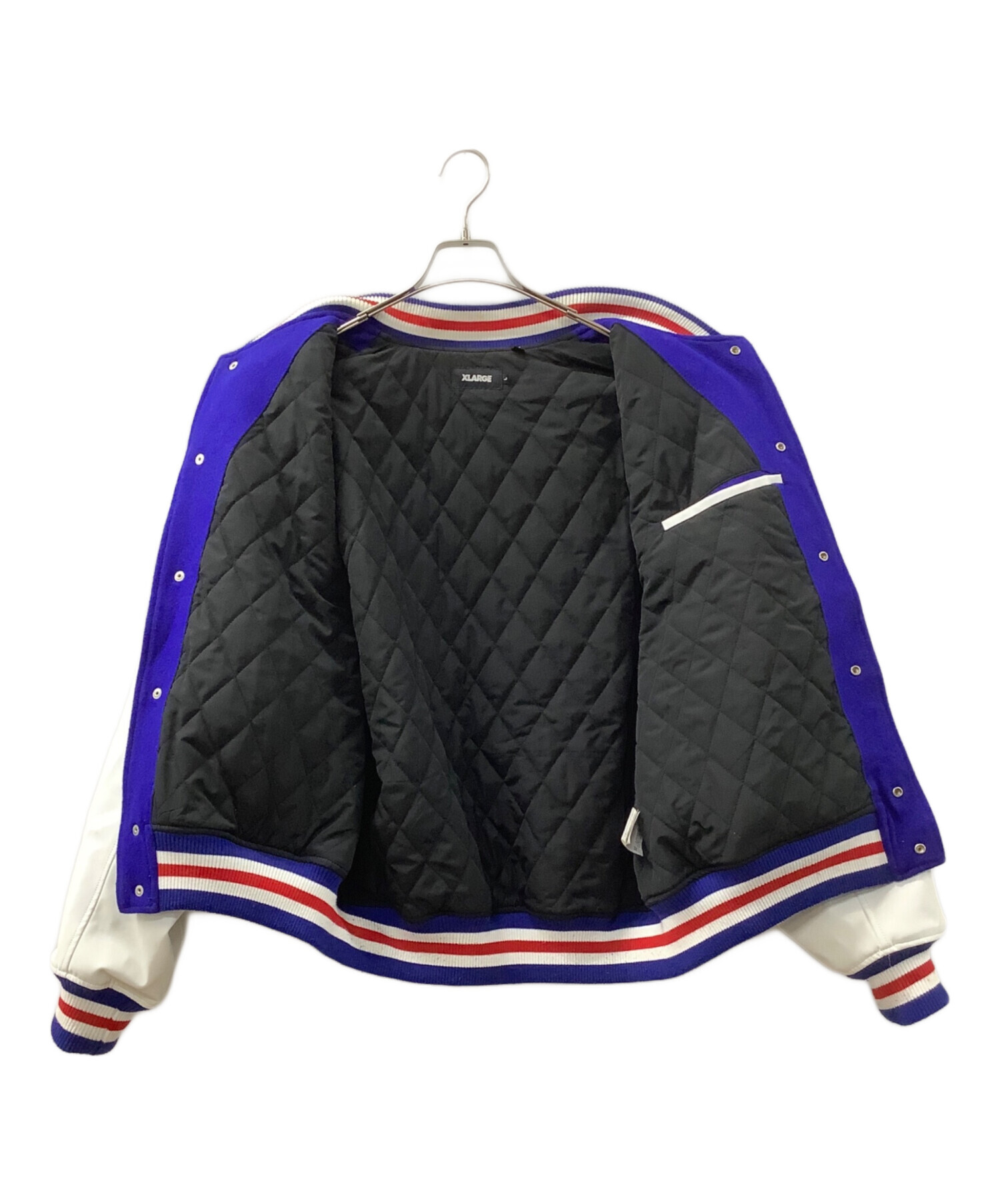 X-Large スタジャン　美品　Lサイズ　ブルー 中古・古着通販】X-LARGE (エクストララージ) スタジャン ブルー