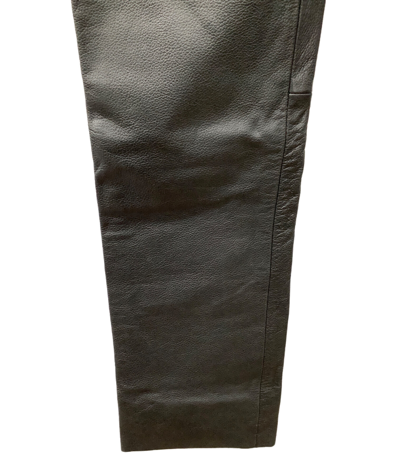 中古・古着通販】SPOON (スプーン) レザーパンツ ブラック サイズ:34