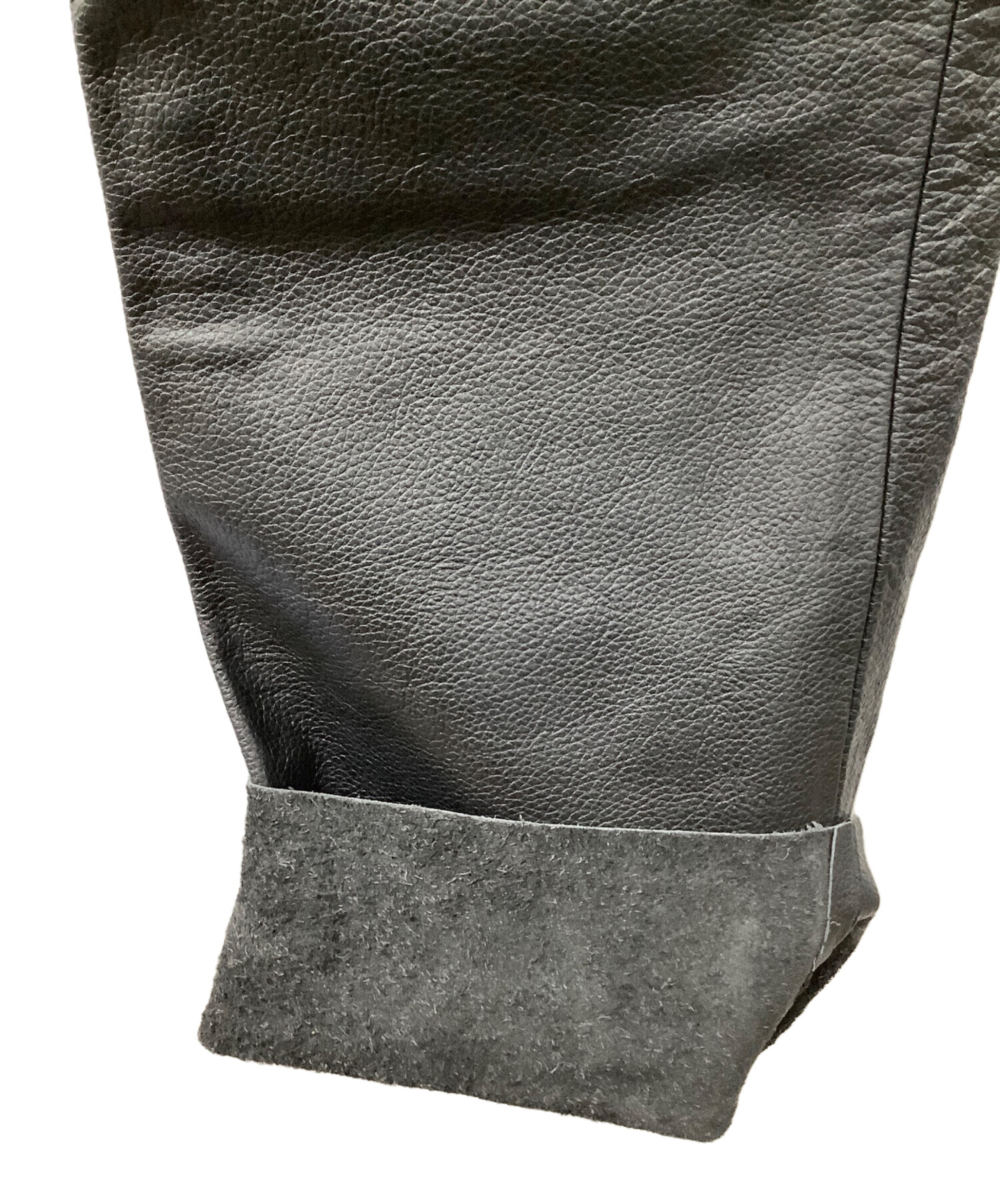 中古・古着通販】SPOON (スプーン) レザーパンツ ブラック サイズ:34