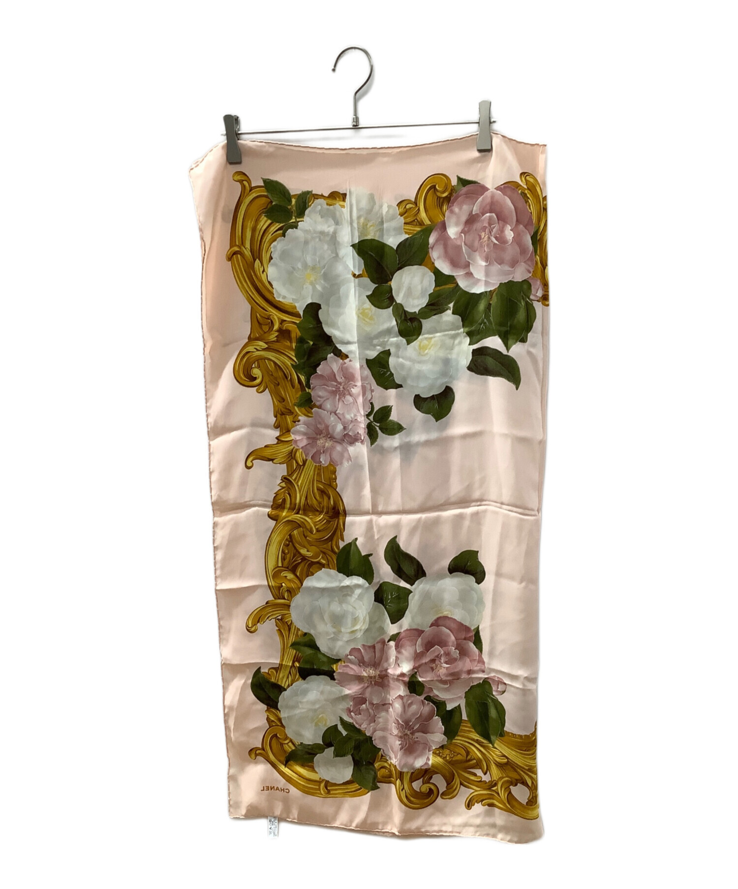 中古・古着通販】CHANEL (シャネル) シルクスカーフ ピンク｜ブランド