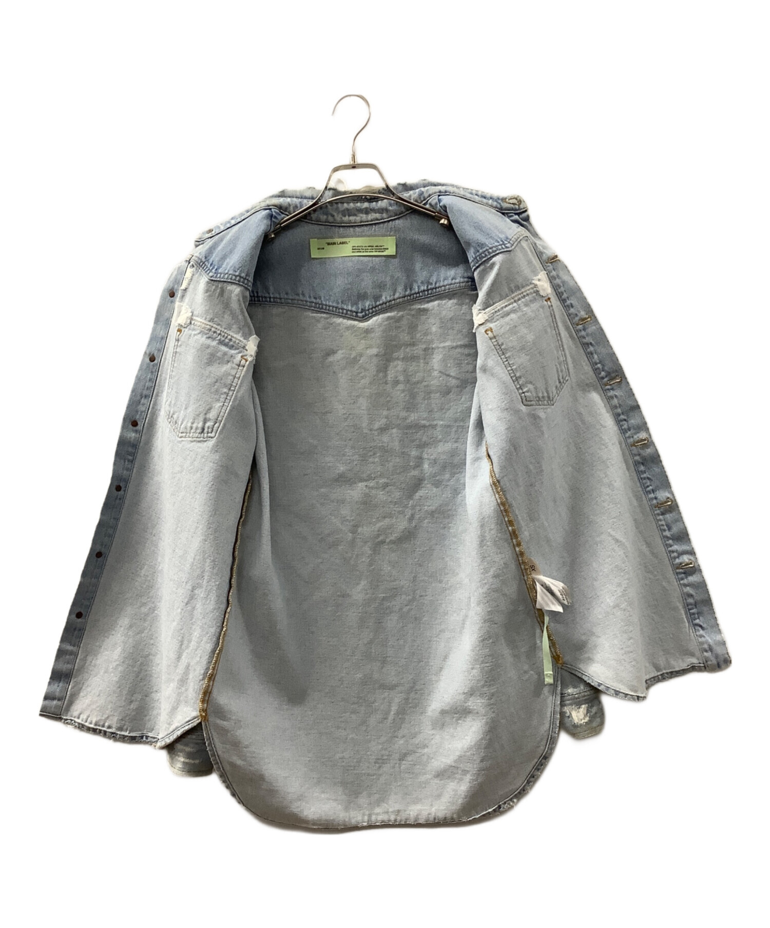 中古・古着通販】OFFWHITE (オフホワイト) デニムジャケット スカイ