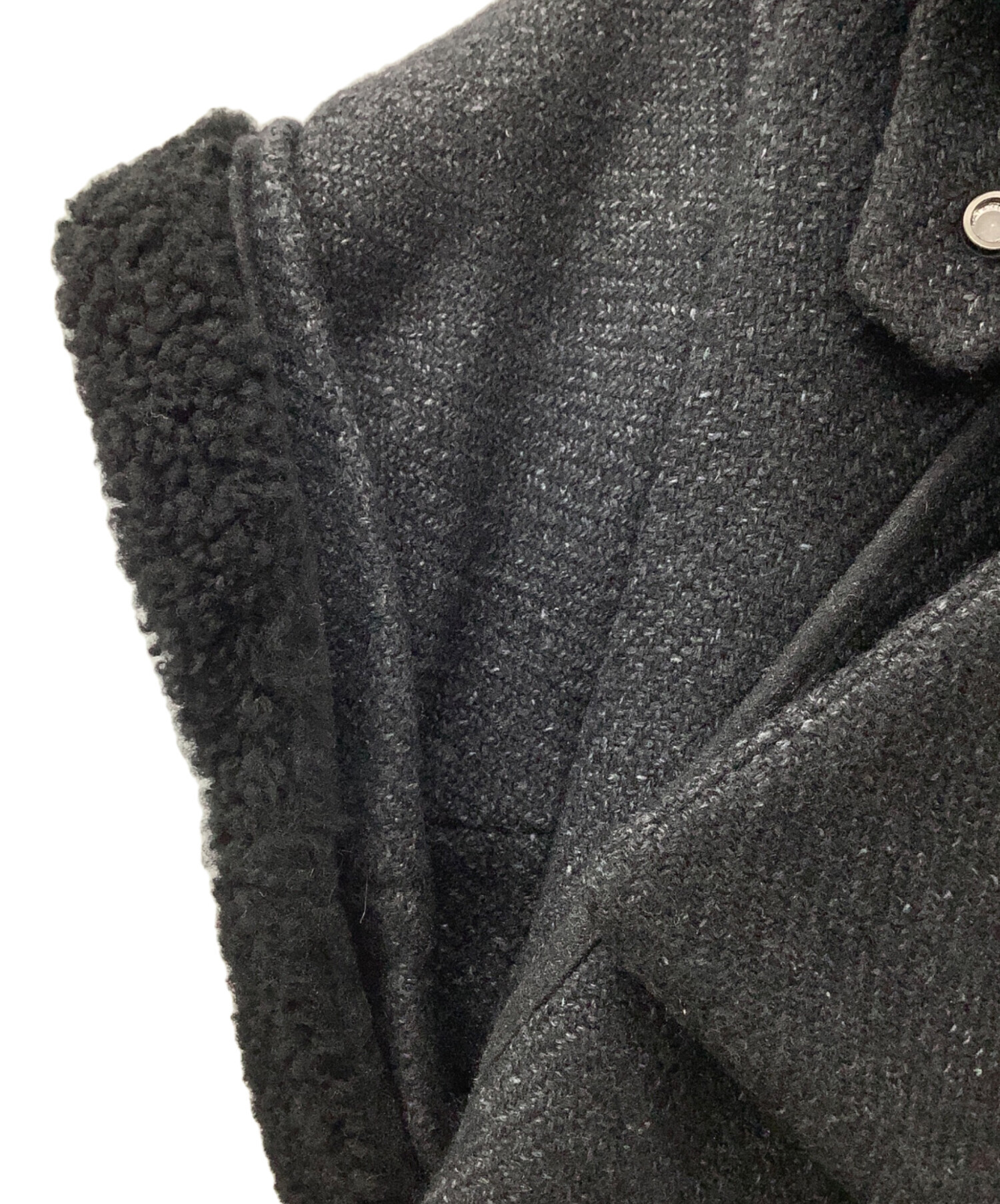 中古・古着通販】MARNI (マルニ) 襟ボアコート グレー サイズ:38