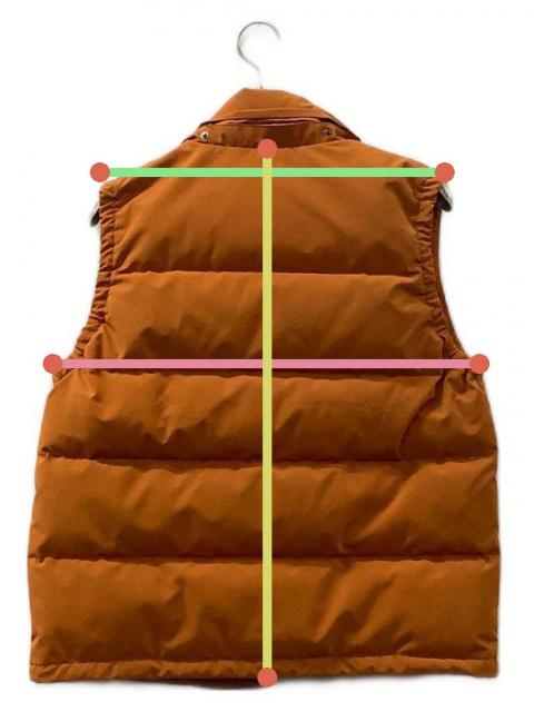 中古・古着通販】DANTON (ダントン) フード付きダウンベスト オレンジ