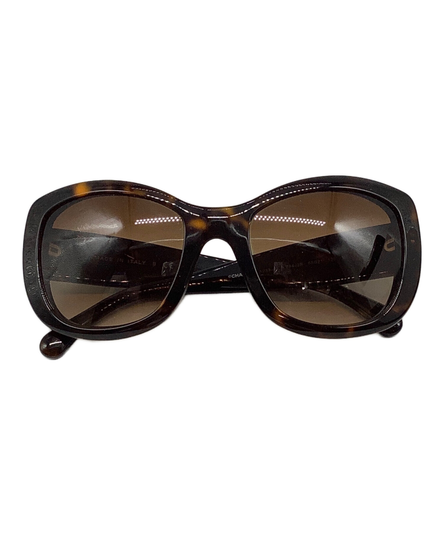 CHANEL ダークブラウン サングラス　本物　正規品 中古・古着通販】CHANEL (シャネル) サングラス ブラウン サイズ:55