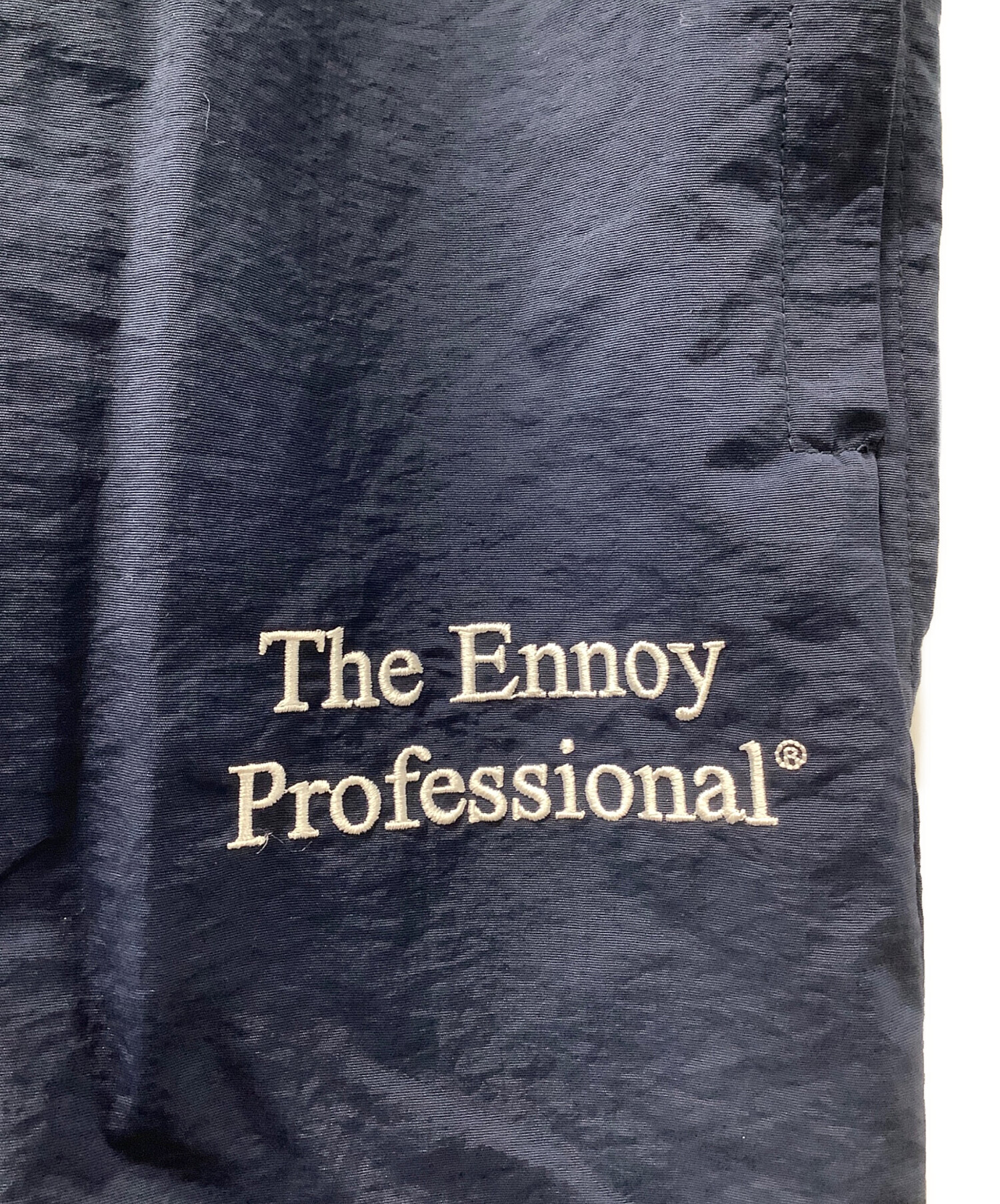 中古・古着通販】ENNOY (エンノイ) ナイロントラックパンツ ネイビー