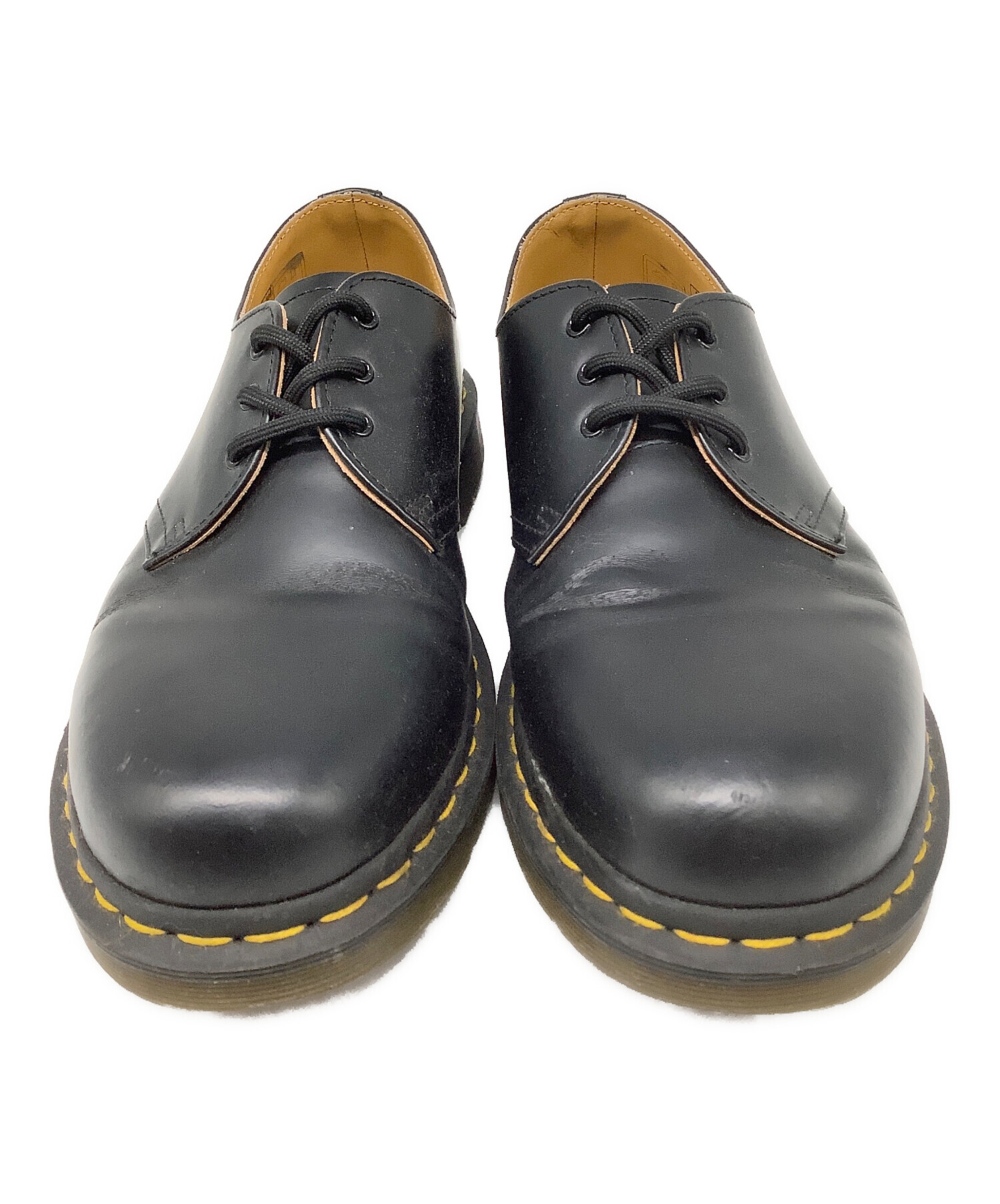 Dr.Martens 3ホール UK8 1461 3ホールシューズ（Made in England）(UK5 BLACK): Dr.Martens