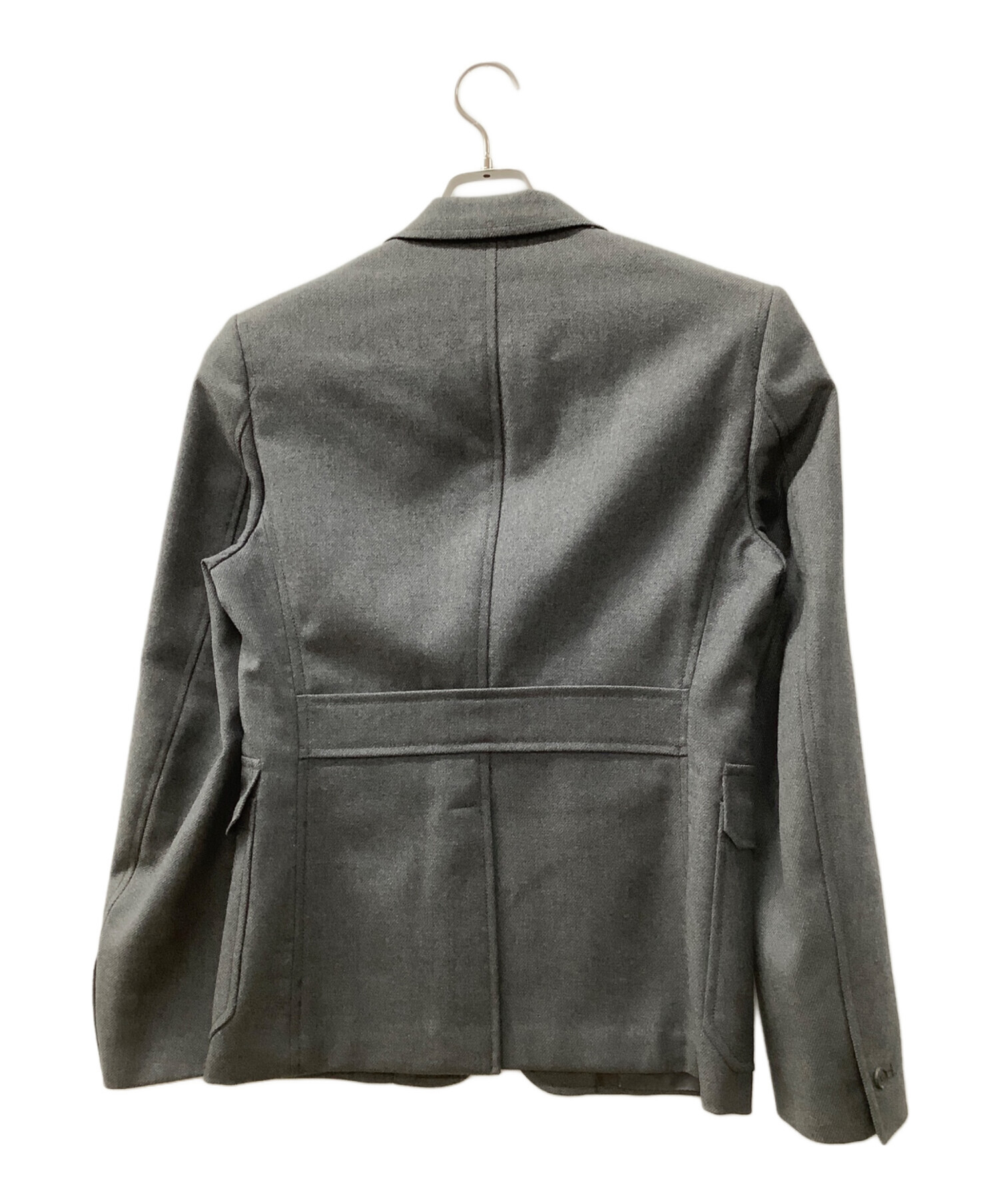 PRADA グレー テーラードジャケット 中古・古着通販】PRADA (プラダ) テーラードジャケット ライトグレー