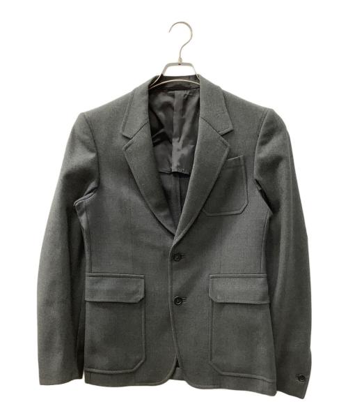 Prada プラダ バージンウール テーラードジャケット グレー サイズ46 中古・古着通販】PRADA (プラダ) テーラードジャケット ライトグレー