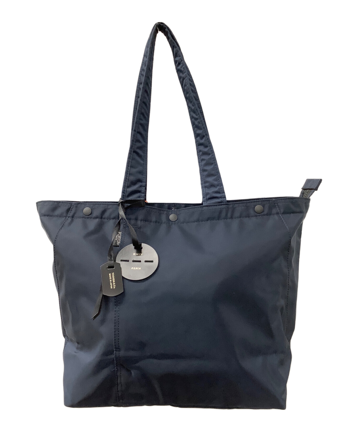 中古・古着通販】PORTER (ポーター) SHELLTOTE BAG(L) ネイビー 未使用 