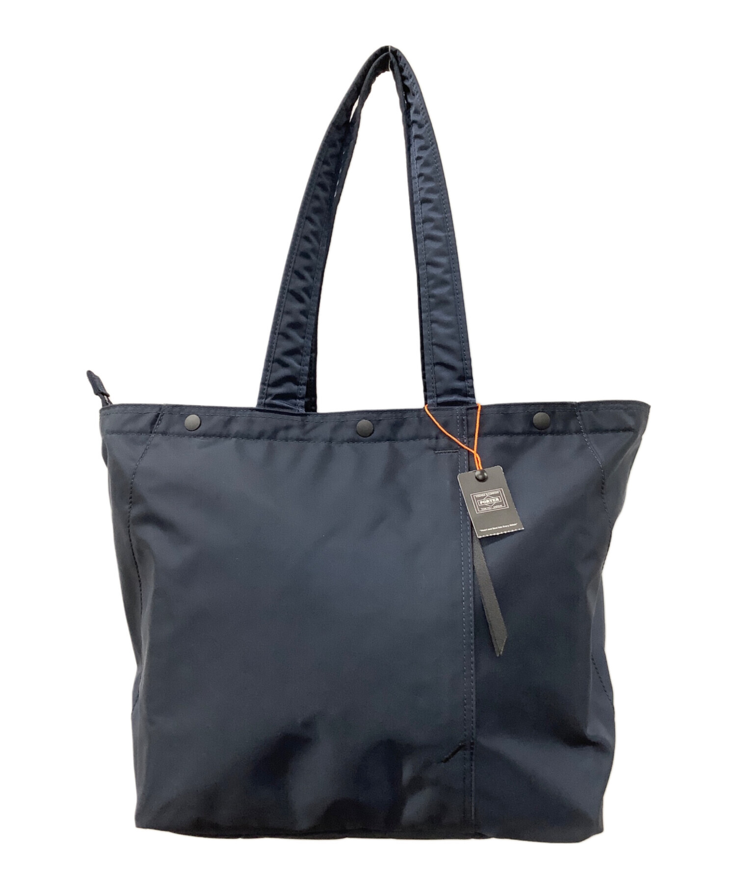 中古・古着通販】PORTER (ポーター) SHELLTOTE BAG(L) ネイビー 未使用 