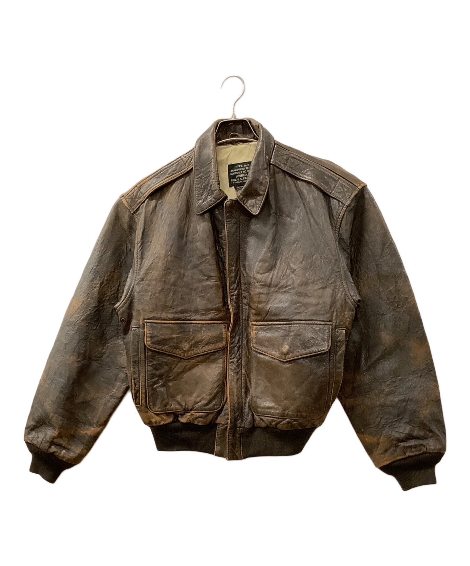 中古・古着通販】AVIREX (アヴィレックス) A-2レザージャケット