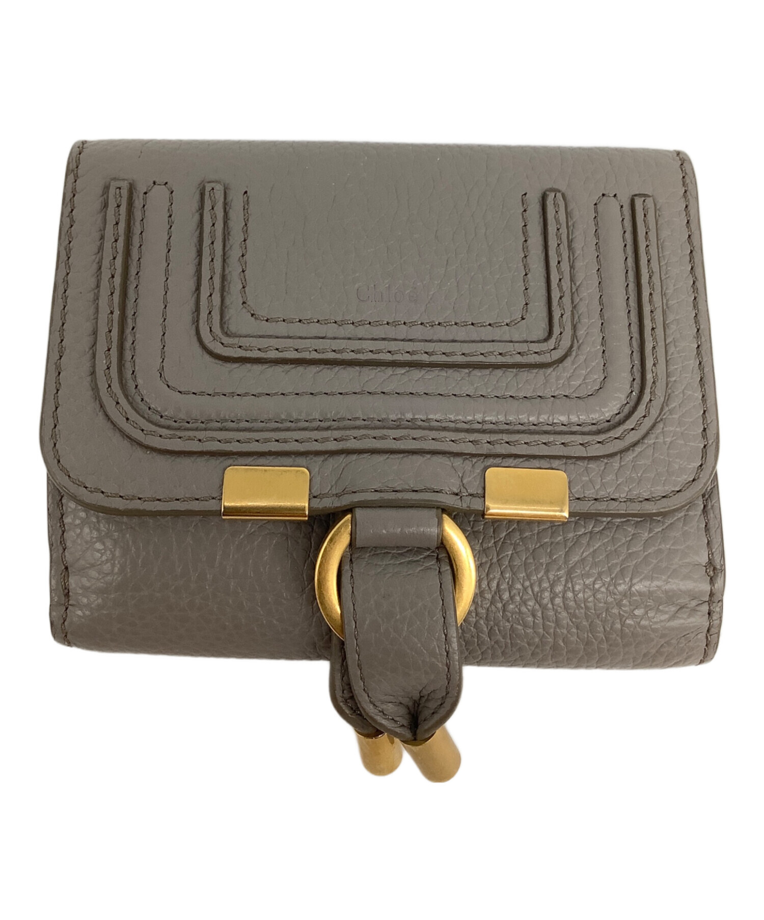 中古・古着通販】Chloe (クロエ) 3つ折り財布 マーシー グレー