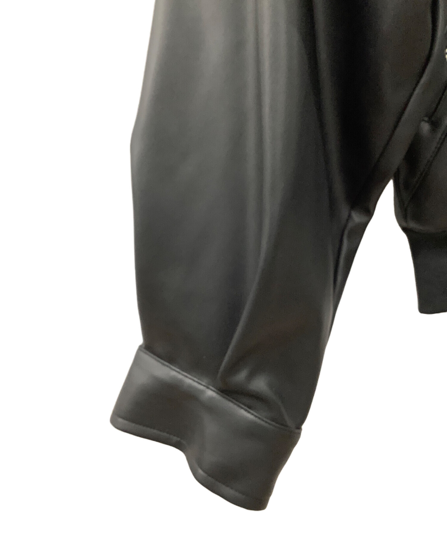 中古・古着通販】HARE (ハレ) フェイクレザージャケット ブラック