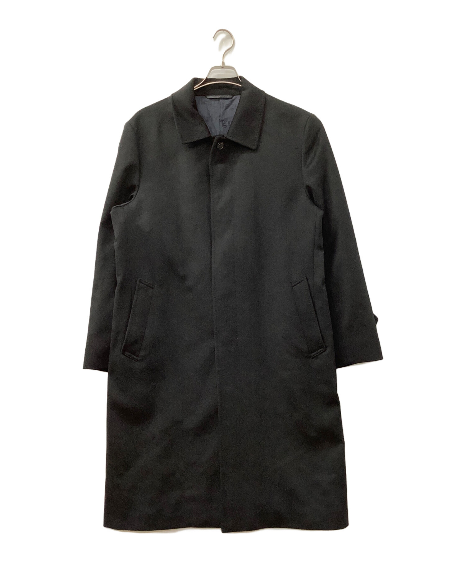 中古・古着通販】allegri (アレグリ) ステンカラーコート ブラック