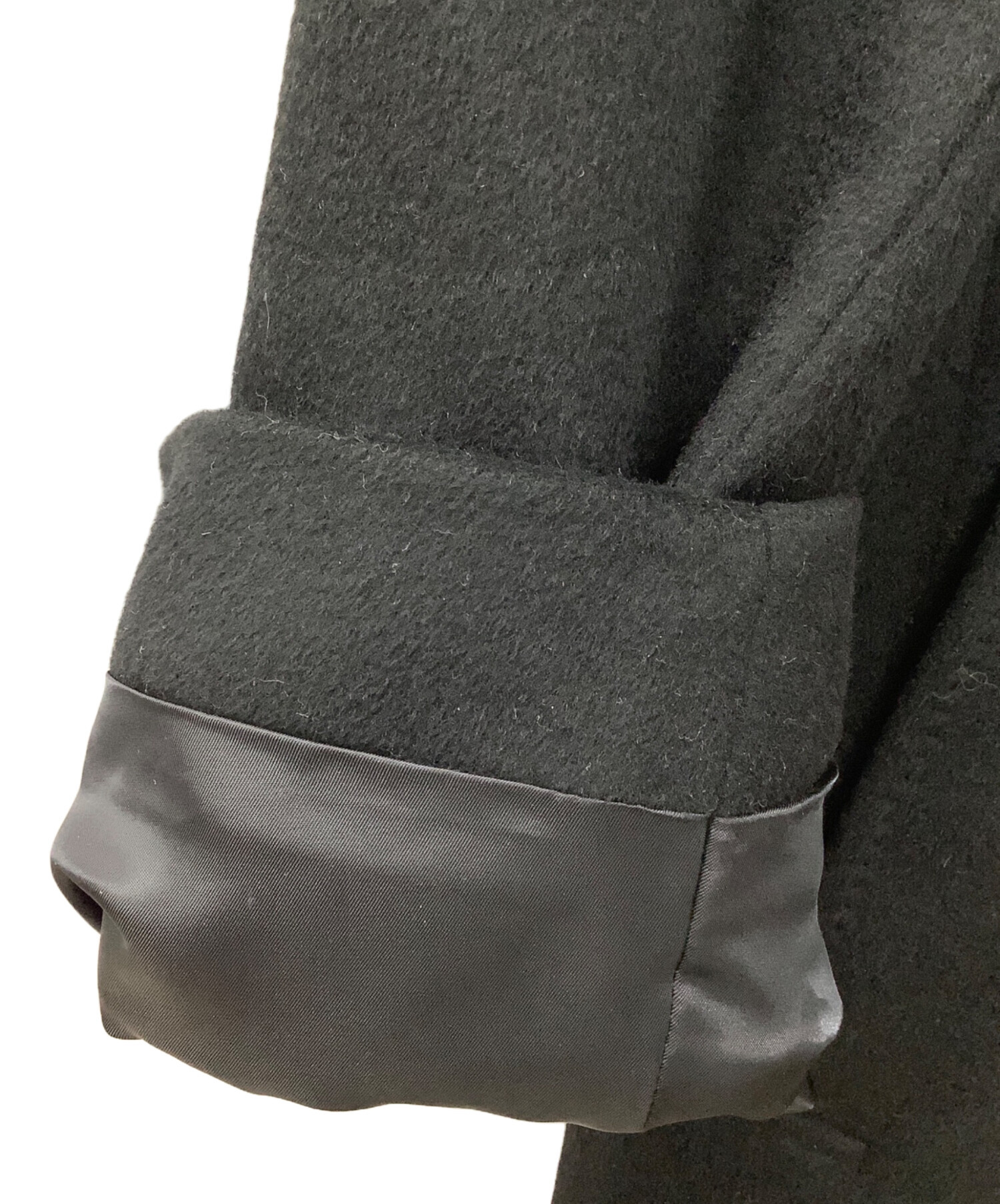 中古・古着通販】allegri (アレグリ) ステンカラーコート ブラック