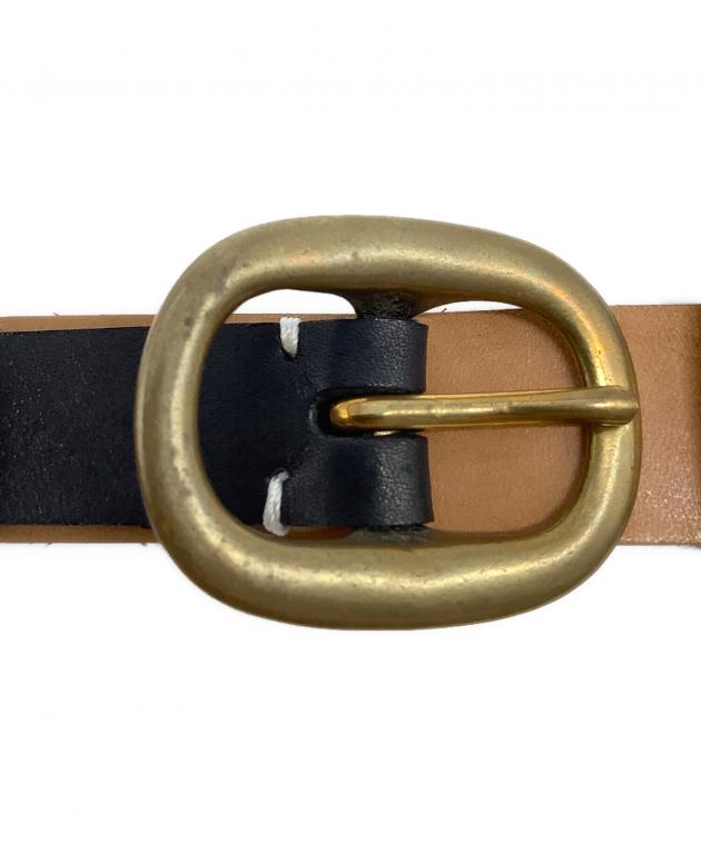 中古・古着通販】KOLOR (カラー) レザーベルト ブラック｜ブランド