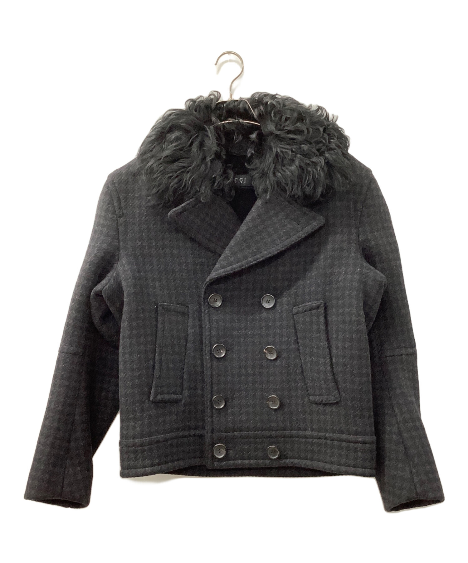 GUCCI グッチ ブルゾン ジャッケット 50 ブラック オールドグッチ 中古・古着通販】GUCCI (グッチ) ジャケット ブラック サイズ:50