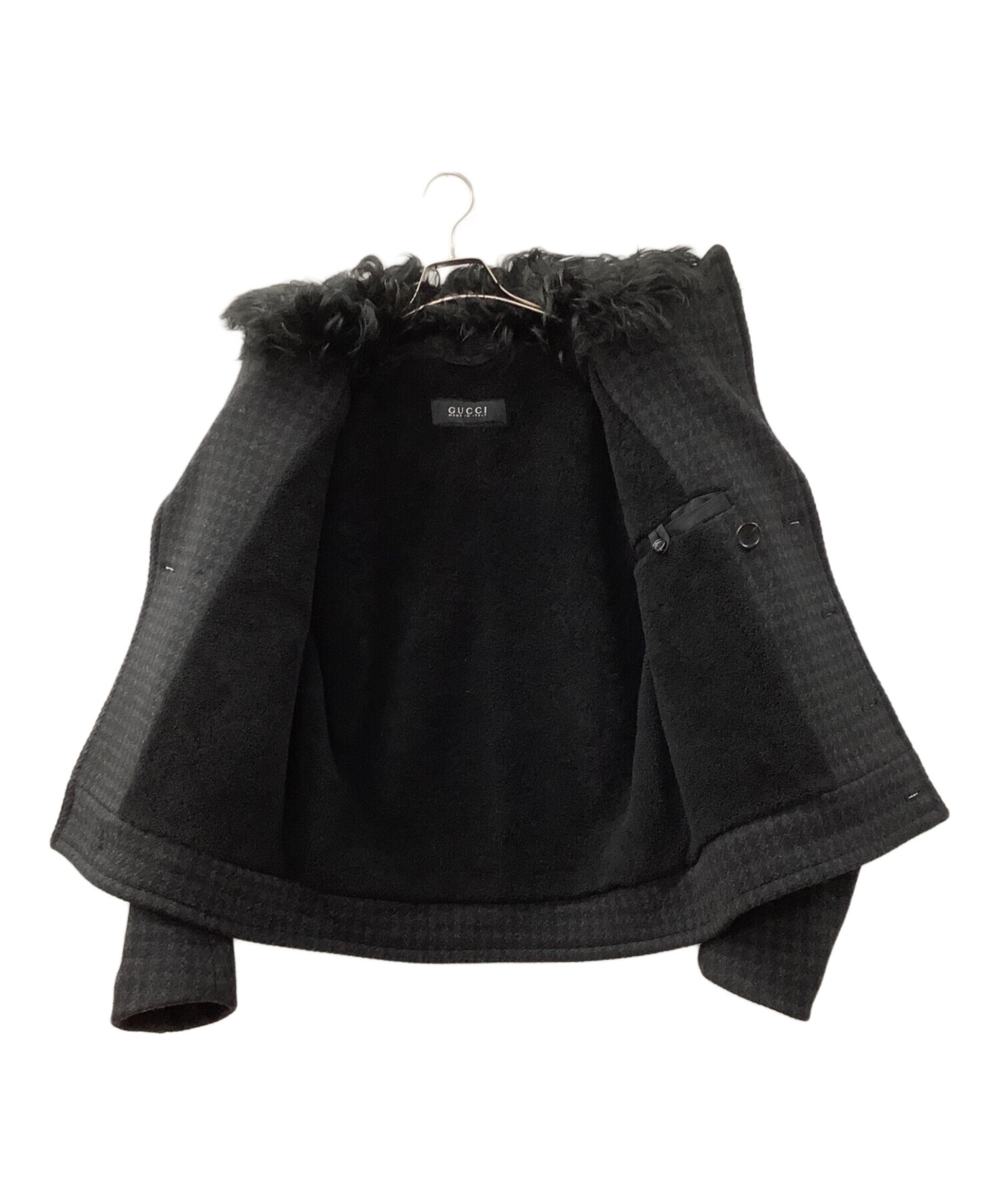 中古・古着通販】GUCCI (グッチ) ジャケット ブラック サイズ:50