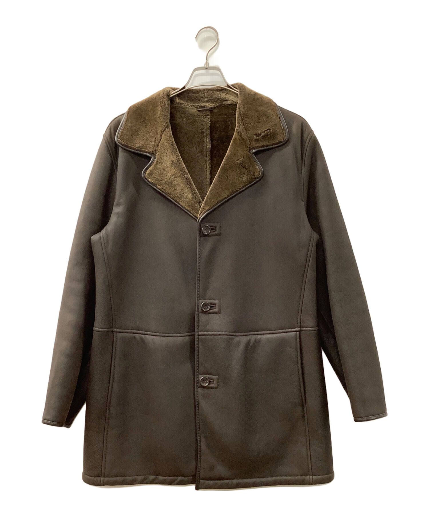 Zegna レザーコート 中古・古着通販】ERMENEGILDO ZEGNA (エルメネジルド・ゼニア) レザー