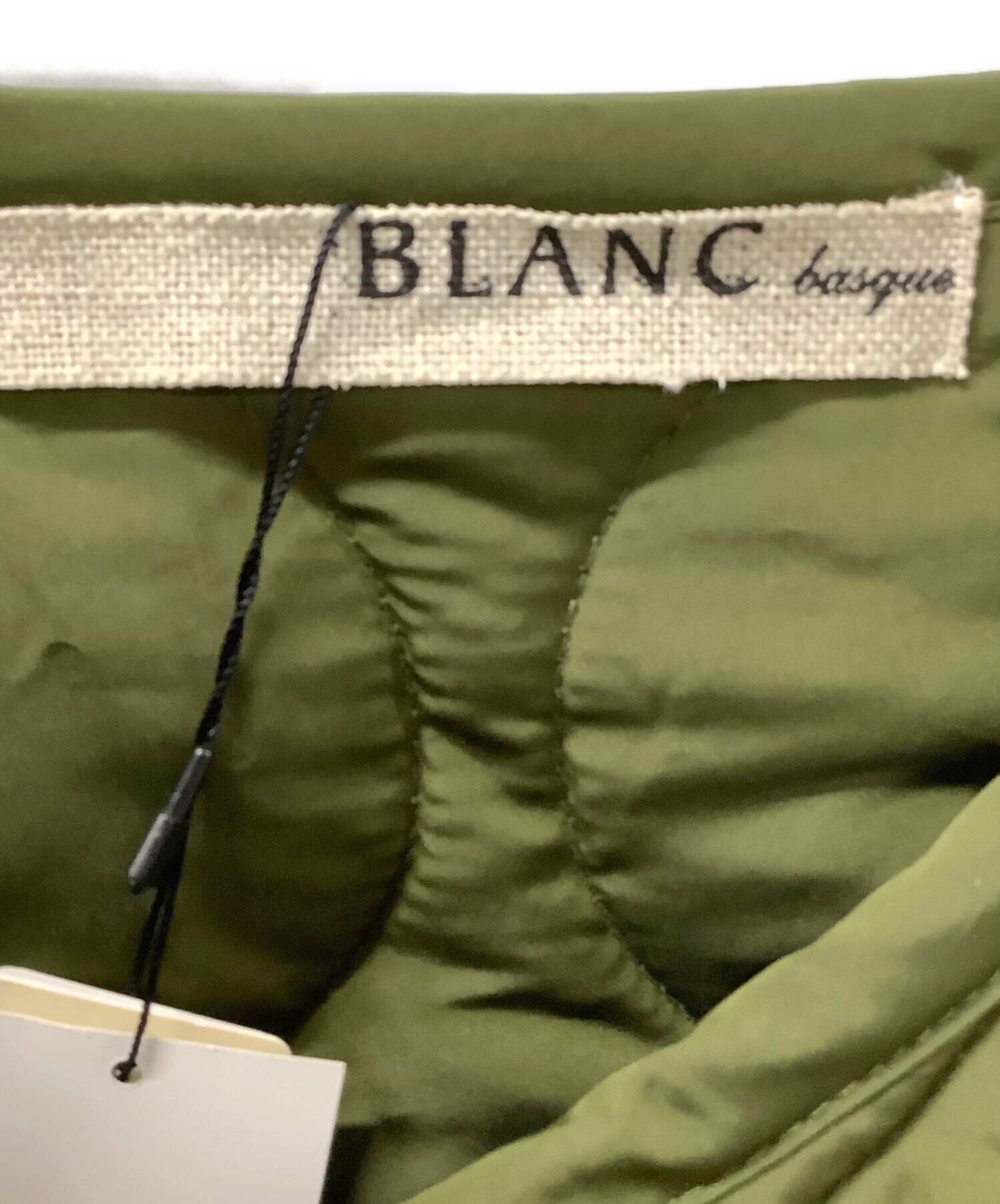 ブランバスク BLANC basque ジャケットタグ付き未使用 中古・古着通販】blanc basque (ブランバスク) 切替ブルゾン カーキ