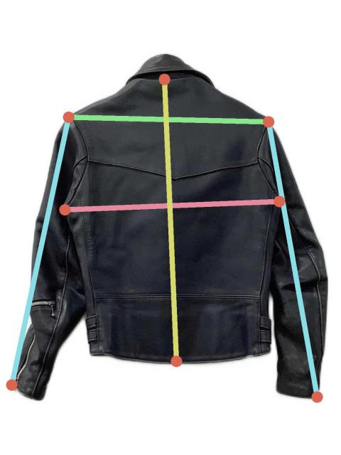 中古・古着通販】666 (666) ダブルライダースジャケット ネイビー