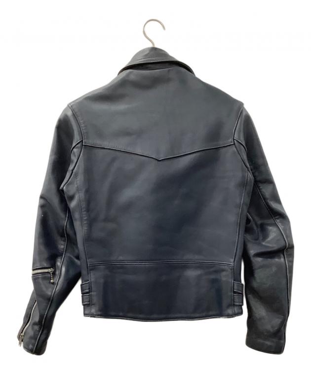 中古・古着通販】666 (666) ダブルライダースジャケット ネイビー